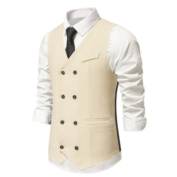 Work Vest For Men Qiggri Men's Casual Business Vests Lightweight Waistcoat Slim Fit Suit Vest Mens Suit Vest