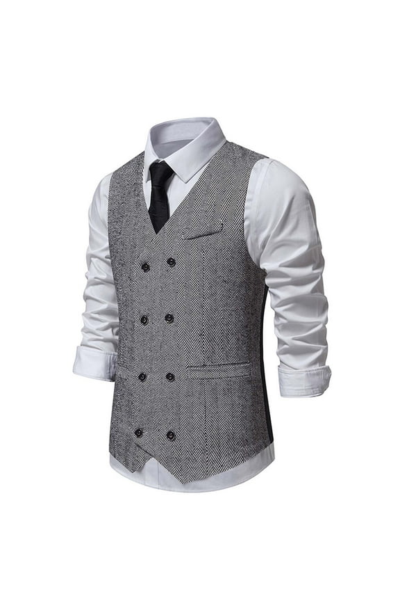 Work Vest For Men Qiggri Men's Casual Business Vests Lightweight Waistcoat Slim Fit Suit Vest Mens Suit Vest