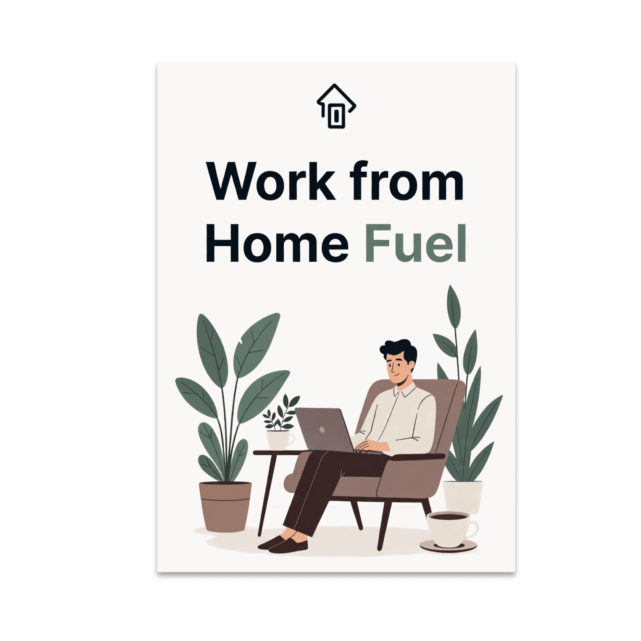 Remote Work Posters Work from Home Fuel Art - Remote Worker Self-Care - 13x19 Poster Print ...
