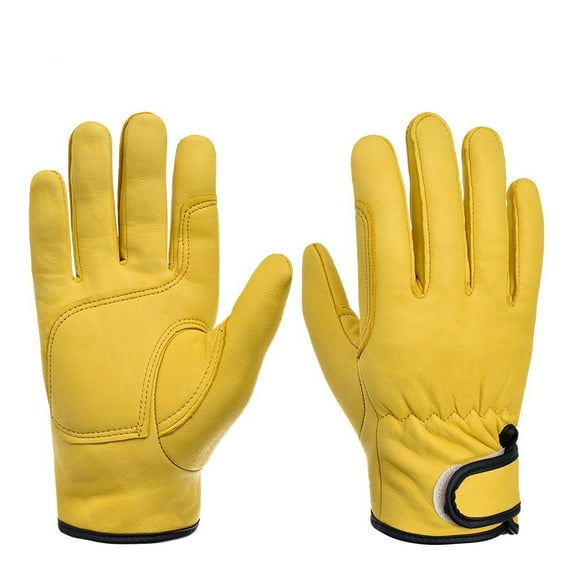 Work gloves sheepskin leather workers work welding safety protection garden sports motorcycle driver wear-resistant gloves Sheepskin Gloves Handing workshop Gloves Driving/Riding/Gardening/Farm