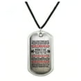 thumbnail image 1 of Work it Out Train Pain Motivational Inspirational Military Dog Tag Pendant Necklace with Cord, 1 of 5