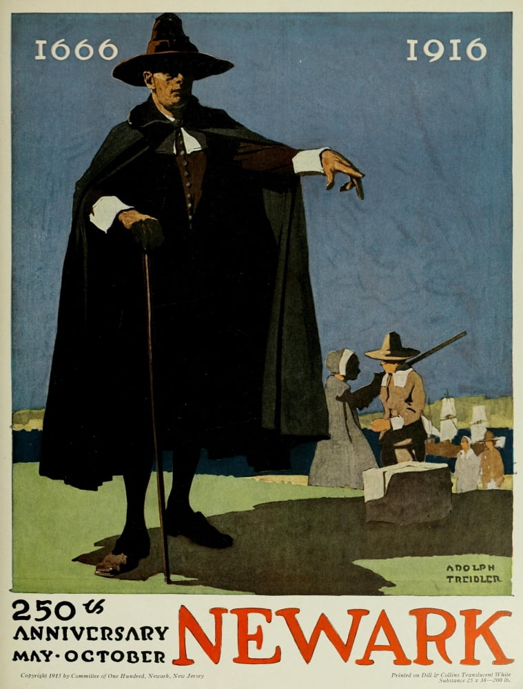 Work of American designers 1918 Newark Canvas Art - Adolph (1886 Treidler (24 x 36)
