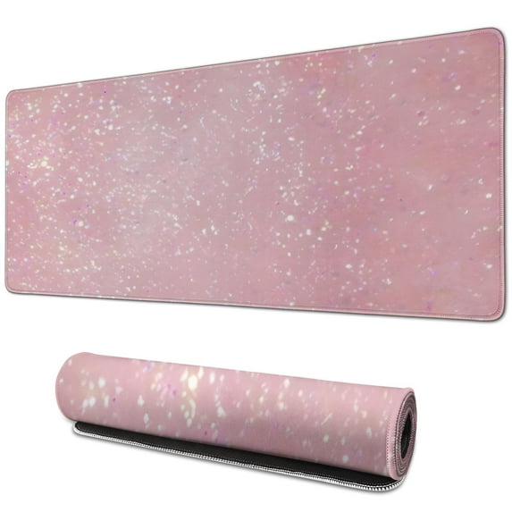 Work with Style: Large Pink Desk Mat,31.5x11.8 inches Mousepad & Ergonomic Desk Pad - Perfect Accessory for Your Home Office Computer