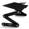 thumbnail image 1 of Adjustable Laptop Stand and Lap Desk for Bed – WorkEZ BEST Portable Aluminum Laptop Table with Mouse Pad, Height & Tilt Adjustable Ergonomic Laptop Cooling Stand (Black), 1 of 10