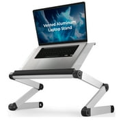 WorkEZ Executive Laptop Stand for Desk Adjustable Height computer lap desk for laptop aluminum laptop cooling stand adjustable laptop desk for bed portable laptop stand ergonomic laptop holder desk