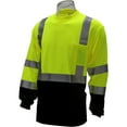 thumbnail image 1 of WorkForce #A-8342PB Class 3 Lime Long Sleeve Reflective T-Shirt with Black Bottom - Size 2XL, 1 of 1