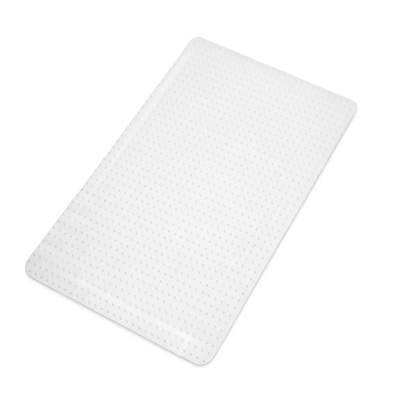 WorkOnIt 30" x 48" x2.2mm Thick Office Chair Desk Floor Mat for Low Pile Carpet, Clear