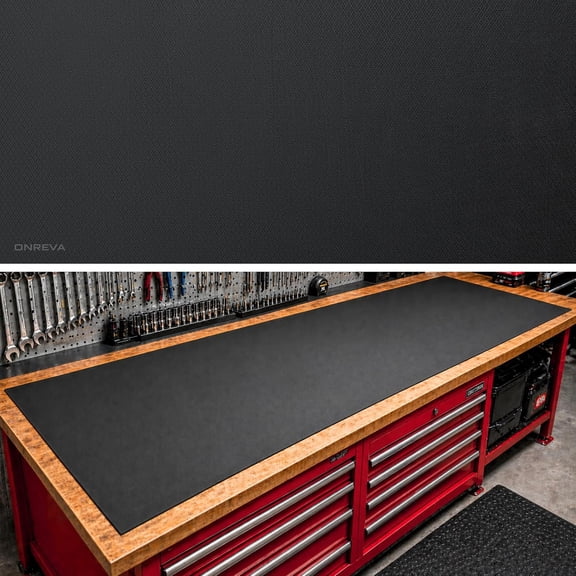 Workbench Mat 20X48 Inches, EVA Rubber Work Mat, Protect Your Work Bench Top, Heavy Duty Pad for Tool Box Top, Table, Tool Station, Rolling Cabinet Cart Cover Liner Matt, 48"X20" 5mm Thick