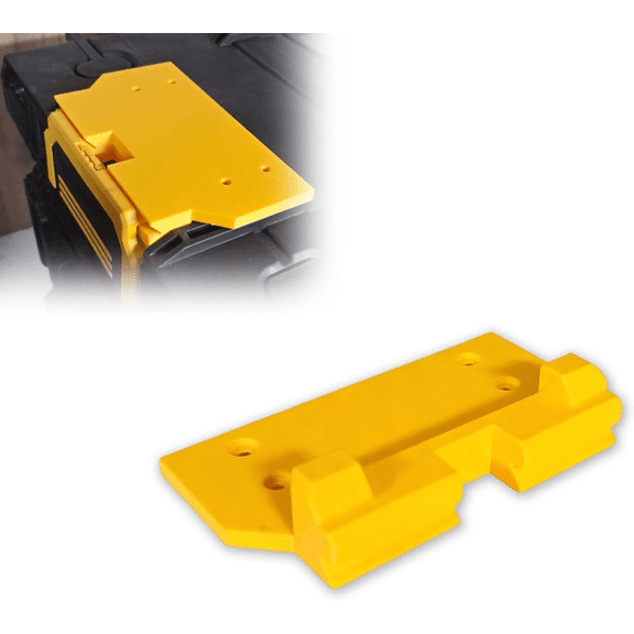 Workbench Mount Adapter Compatible with DeWalt ToughSystem 2.0 Storage Boxes | Low-Profile Desktop Bracket for Modular Tool System | Space-Saving Workstation Connector