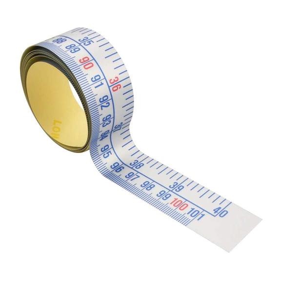 Workbench Ruler,Adhesive Backed Tape Measure,Waterproof Measuring Sticker,Sticky Measuring Tape,60 Inches/152 cm Length, 0.63 Inch/1.6 cm Width Imperial/Metric Ruler (40 inches/101 cm)