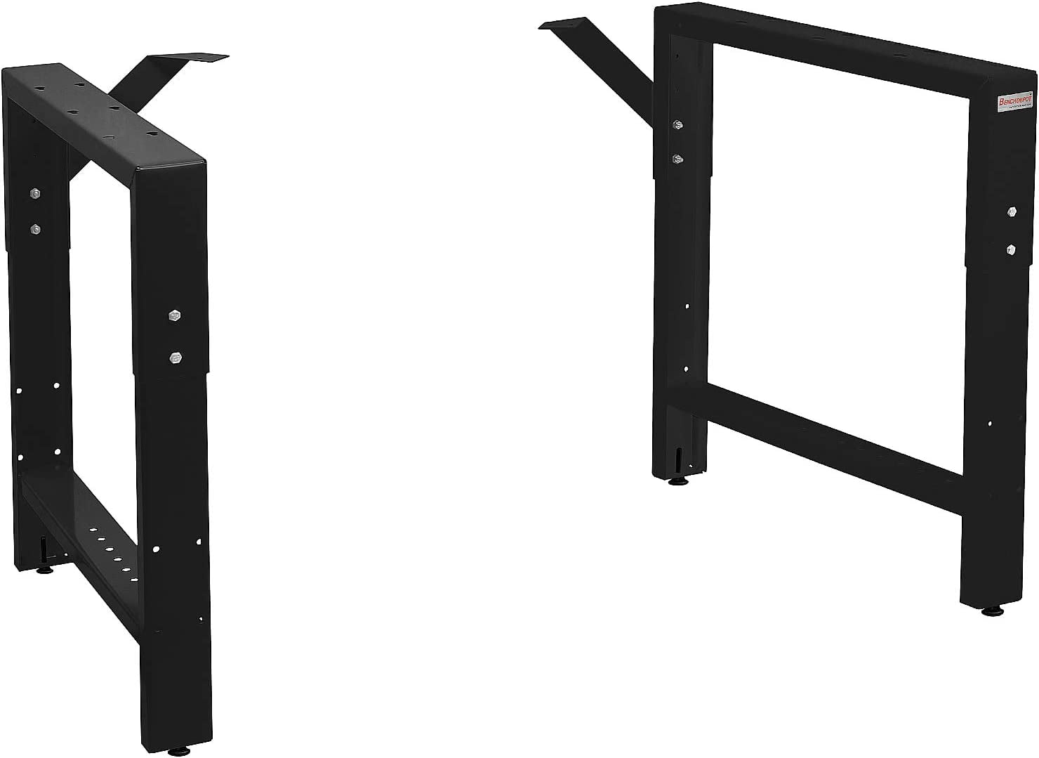 Adjustable Black Powder Coated Workbench Frame 20" Depth