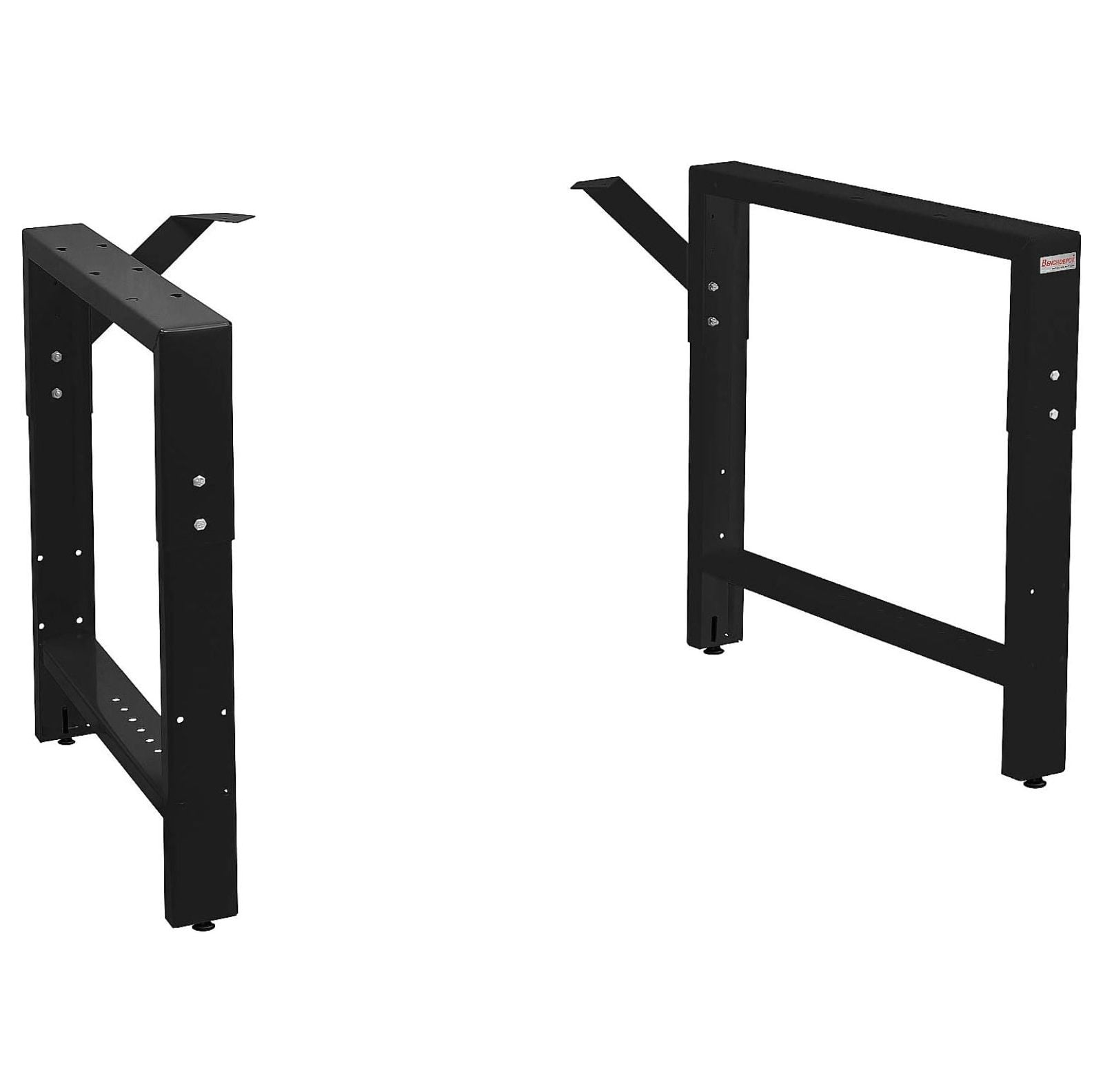 Adjustable Black Powder Coated Workbench Frame 20" Depth