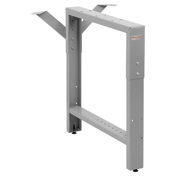 Workbench Table Frame Leg - Center Leg - 20" Depth - Grey - 29" to 35" Height Adjustable - by