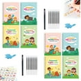 thumbnail image 1 of Workbook Full Set,Magic Grooved Writing Practice Books,Your Little Explorer Writing Books, Reusable Grooved Handwriting Practice,Auxiliary Practice,Happy Learning (2set), 1 of 10