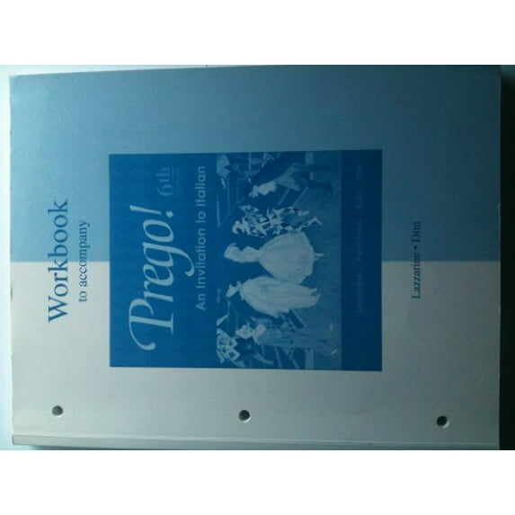 Pre-Owned Prego! An Invitation to Italian (Workbook) (Paperback) 0072883723 9780072883725