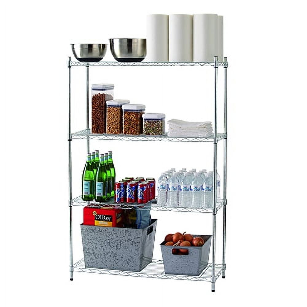 Workchoice 4 Tier Zinc Metal Shelving Unit