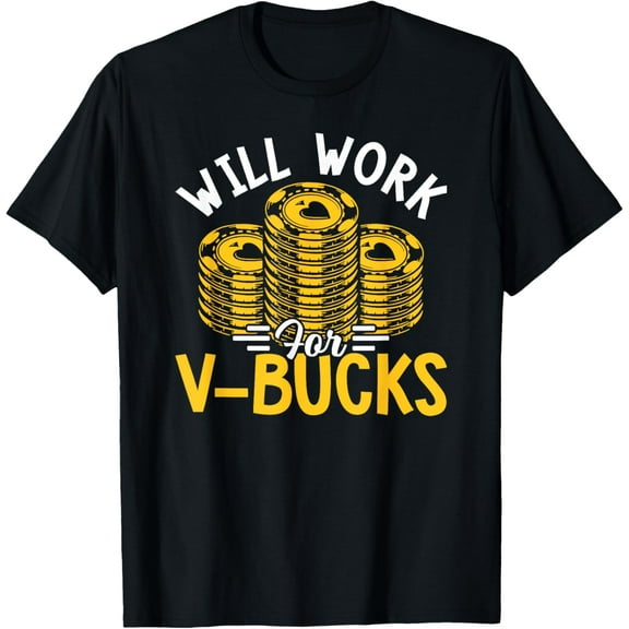 Worked For V-Bucks Design Funny Gamer Youth T-Shirt