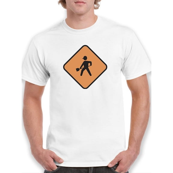 Workers Ahead T-Shirt Men -Smartprints Designs, Male 5X-Large