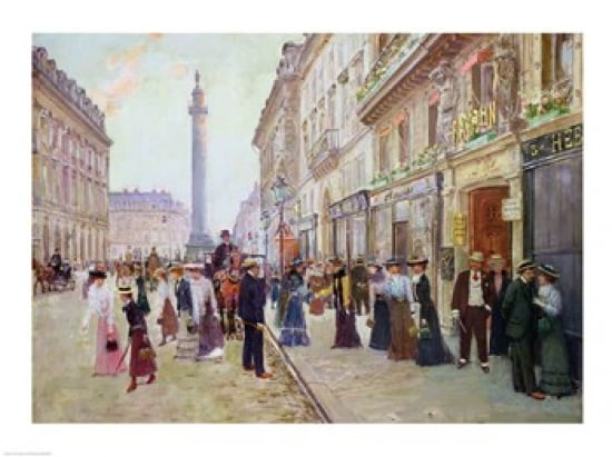 Workers leaving the Maison Paquin Canvas Art - Jean Beraud (24 x 18)
