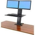thumbnail image 1 of Workfit-SR Dual Monitor Sit-Stand & Desktop Workstation - Black, 1 of 1