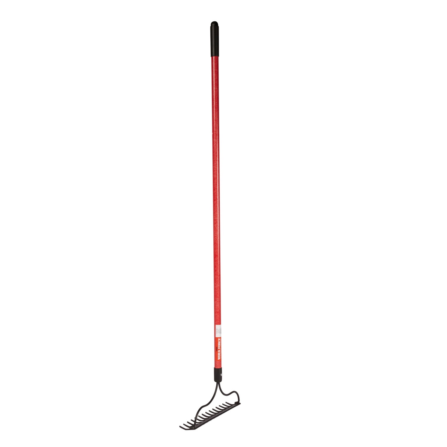 Workforce 14-Tine Bow Rake - 54" Fiberglass Handle - 16 Gauge Steel Blade