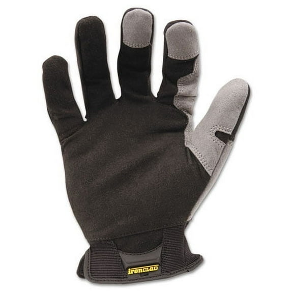 Workforce Glove, Large, Gray/black, Pair | Bundle of 2 Pairs
