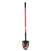 Workforce Tools Round Point Shovel - Sturdy 48” Fiberglass Handle - Heavy Duty 16 Gauge Steel Head