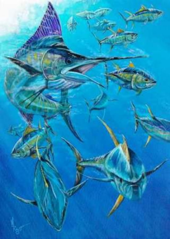 Workin the Crowd Canvas Art - Mark Ray (20 x 28)
