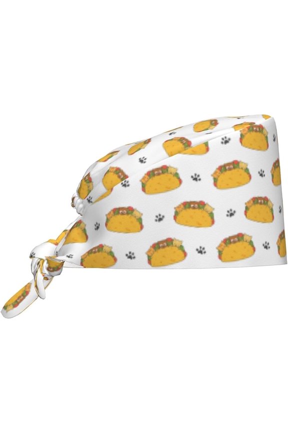 Working Cap Breathable Unisex Women Men Elastic Bandage Tie Back Hats Scrub Nursing Doctor Surgeon Cap