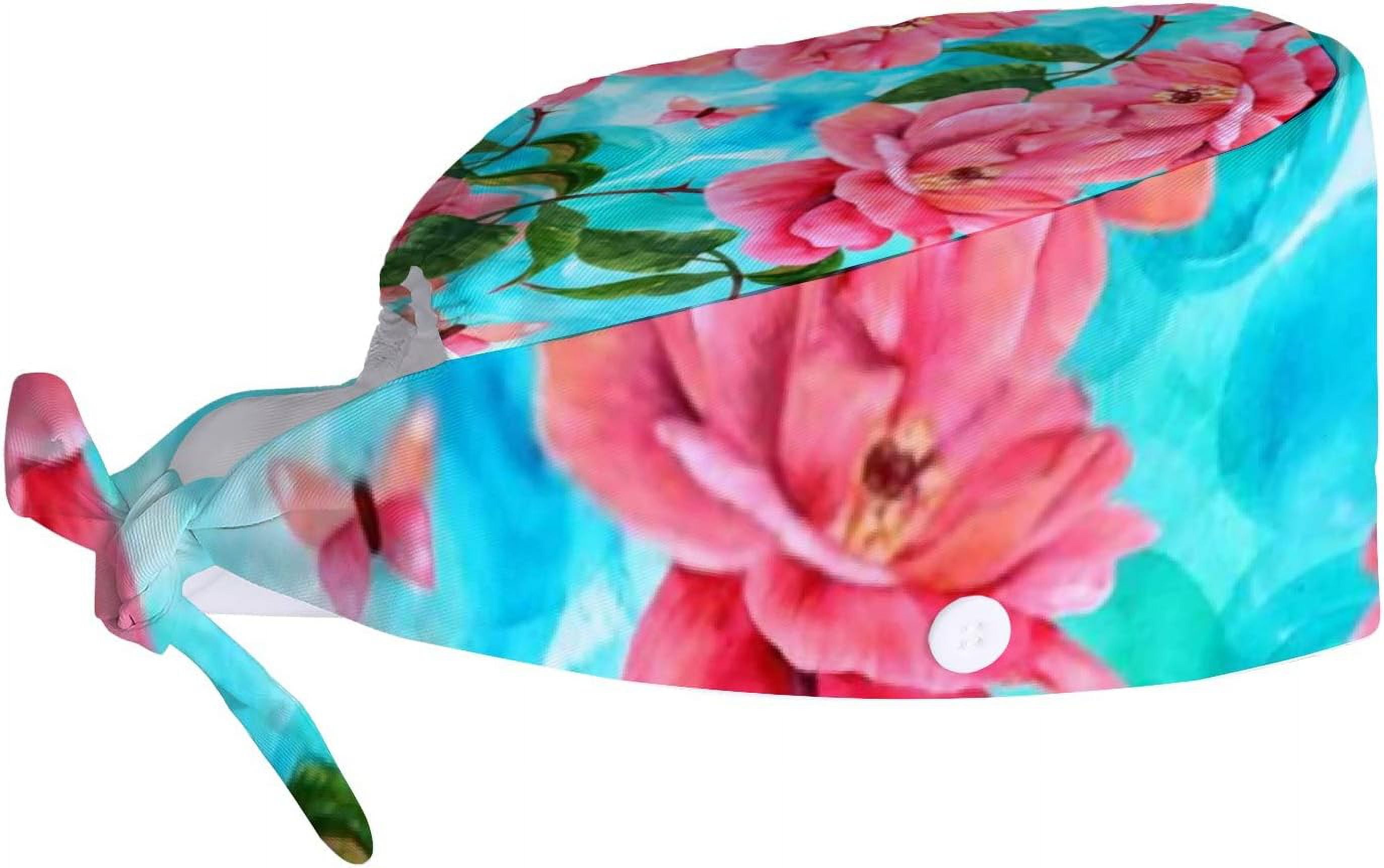 LUCKYBUNNY Gourd-Shaped Working Cap With Button, Adjustable Tie Back