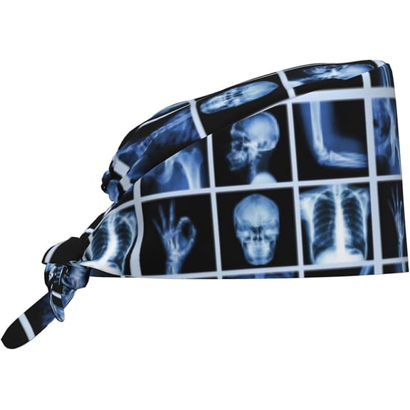 Working Cap, Scrub Cap with Sweatband, Adjustable Tie Back Hat Breathable Headgear for Women/Men