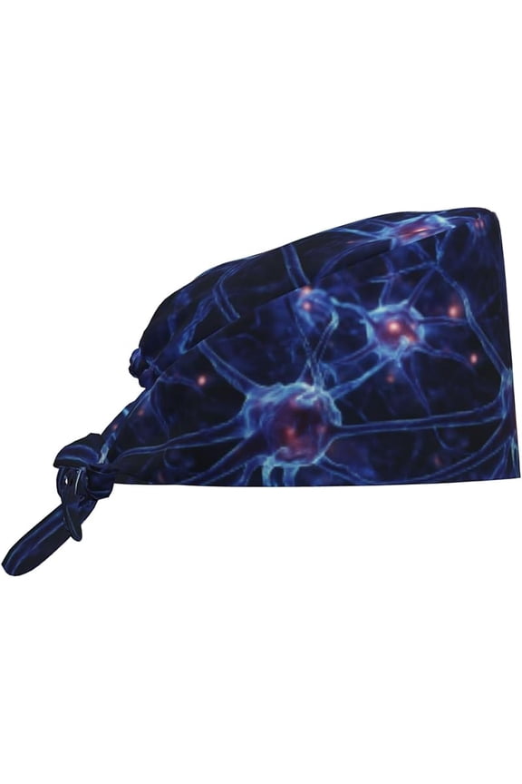 Working Cap, Scrub Cap with Sweatband, Adjustable Tie Back Hat Breathable Headgear for Women/Men