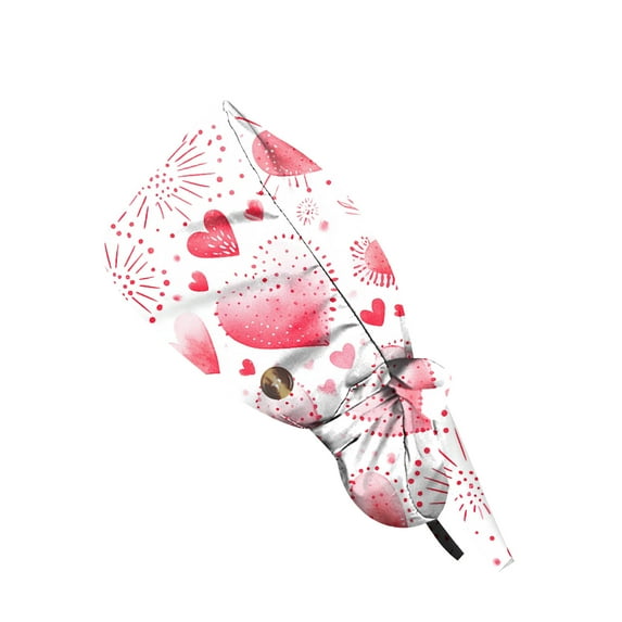 Working Cap Scrub Cap with Sweatband Adjustable Unisex Women Tie Back Hat Nurse Surgical Caps 2025 Red Free