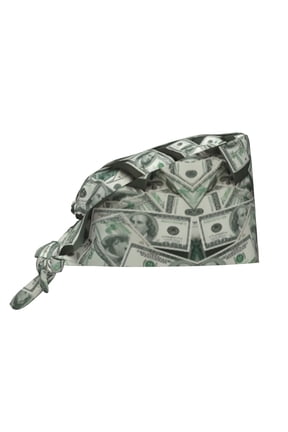 Working Cap With Sweatband For Women Men Dollar Money Adjustable Cleaning Hat