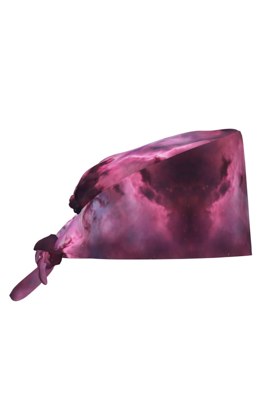 Working Cap With Sweatband For Women Men Galaxy Pattern Adjustable Cleaning Hat