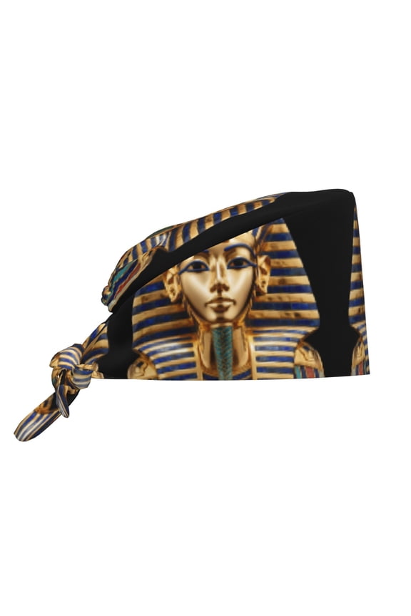 Working Cap With Sweatband For Women Men King Pharaoh Tutankhamun Egypt Tut Egyptian Adjustable Cleaning Hat