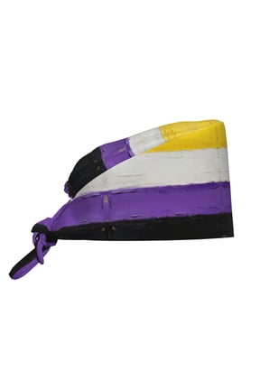 Working Cap With Sweatband For Women Men Non-Binary Pride Flag Adjustable Cleaning Hat