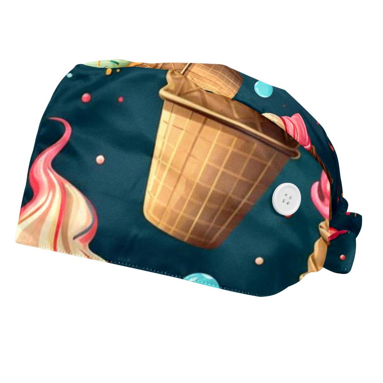 Working Cap with Button for Man & Women, 2 Pcs Ice Cream Hats - Walmart.com