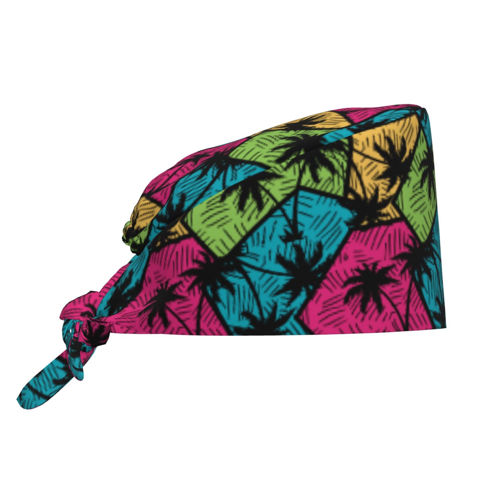 Working Caps, Colorful Tree Cleaning Cap with Adjustable Tie Sweatband ...