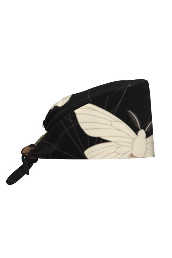 Working Caps Comfortable Breathable for Men Women Head Cover , Death Head Hawk Moth Fireflies