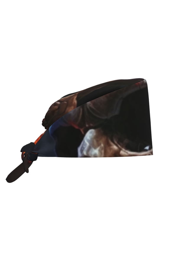 Working Caps Comfortable Breathable for Men Women Head Cover , Gothic Skull On Fire Death Cool