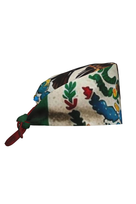 Working Caps Comfortable Breathable for Men Women Head Cover , Mexican American Flag Proud Mexico