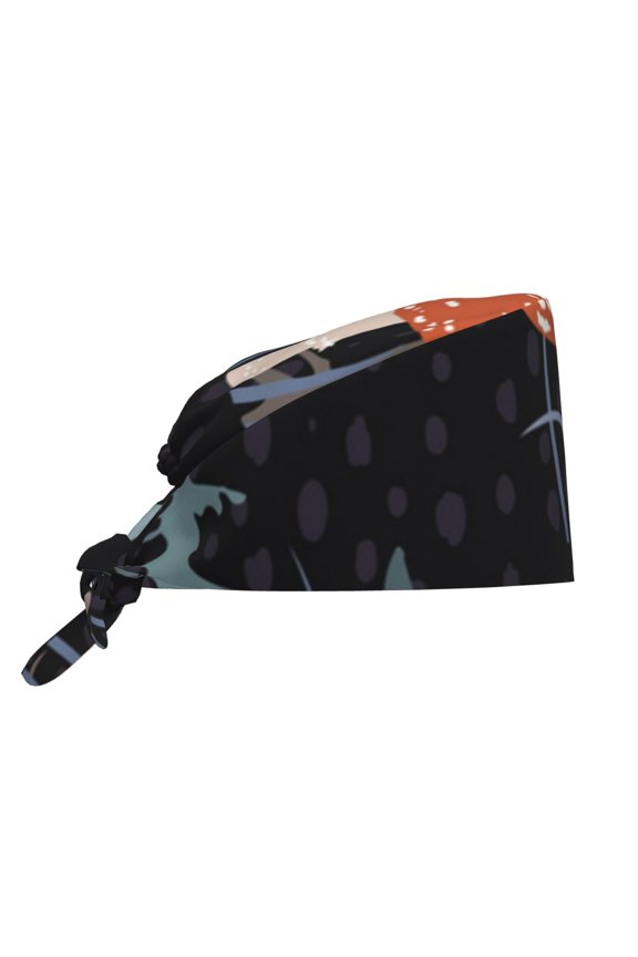 Working Caps Comfortable Breathable for Men Women Head Cover , Tree Mushroom Magic