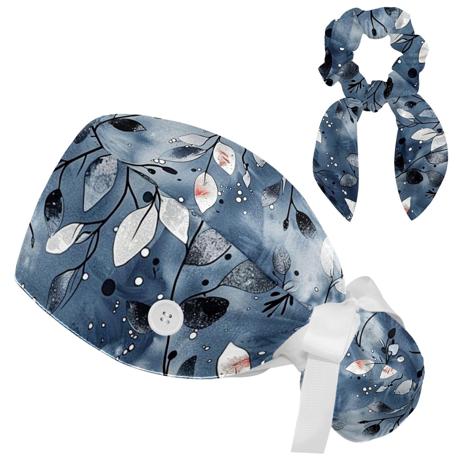Scrub Cap For Long Hair Purple Glitter Galaxy Working Caps  display picture 1