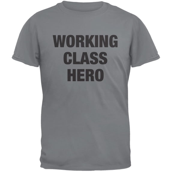 Working Class Hero Inspired By John Lennon Gravel Adult T-Shirt - Large