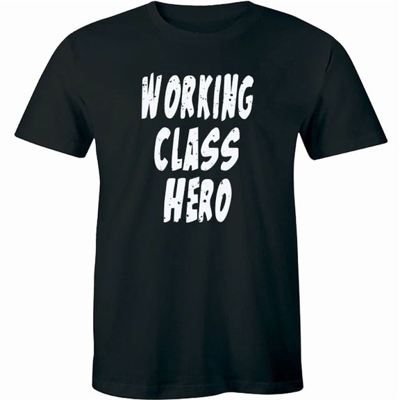Working Class Hero Middle Men's Music ER Classic Look For Casual Occasions T-Shirt, Size S-5XL