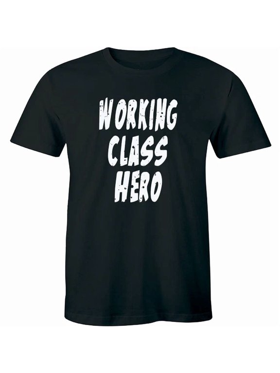 Working Class Hero Middle Men's Music ER Classic Look For Casual Occasions T-Shirt, Size S-5XL