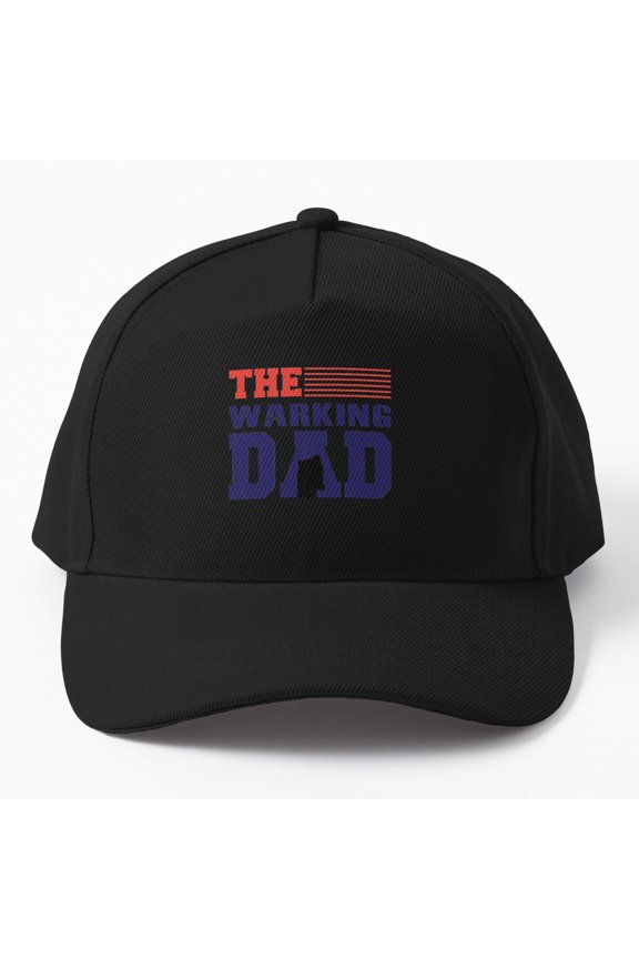 Working Dad Baseball Cap, Father Work Theme Design, Classic Everyday Hat Style
