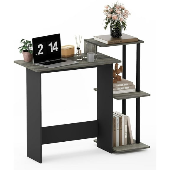 Working Desk with Printer Shelf, Modern Computer Desk Rectangular Table for Bedroom Office Table