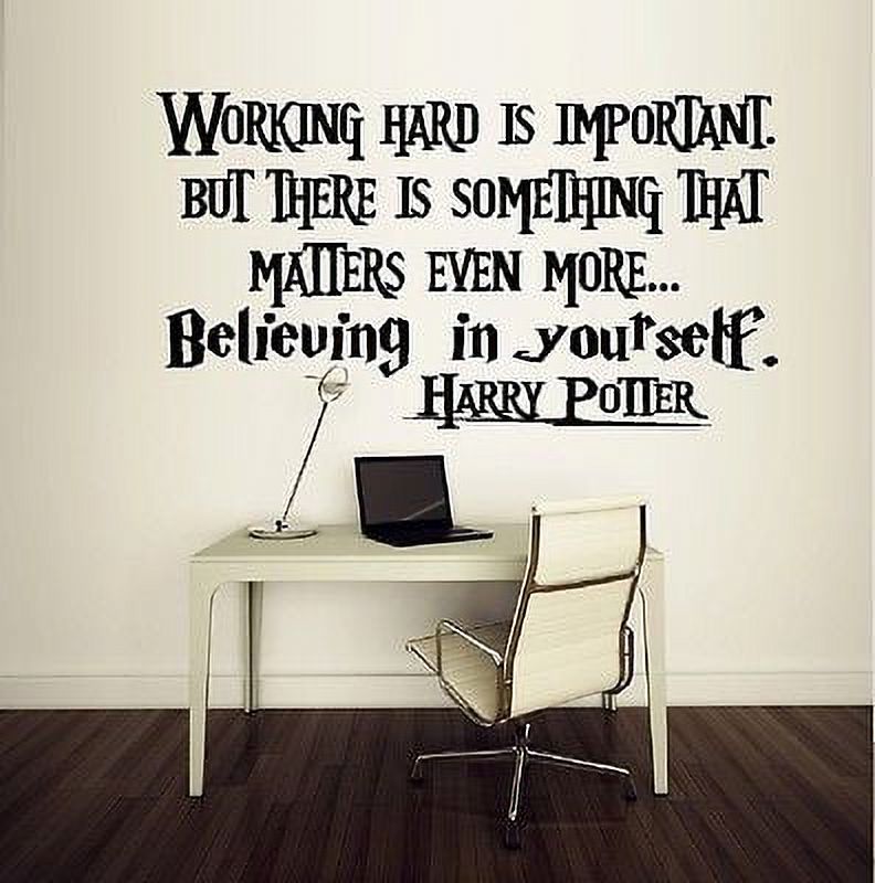 Working Hard is Important ~ Harry Potter ~ Wall or Window Decal 13 x 26